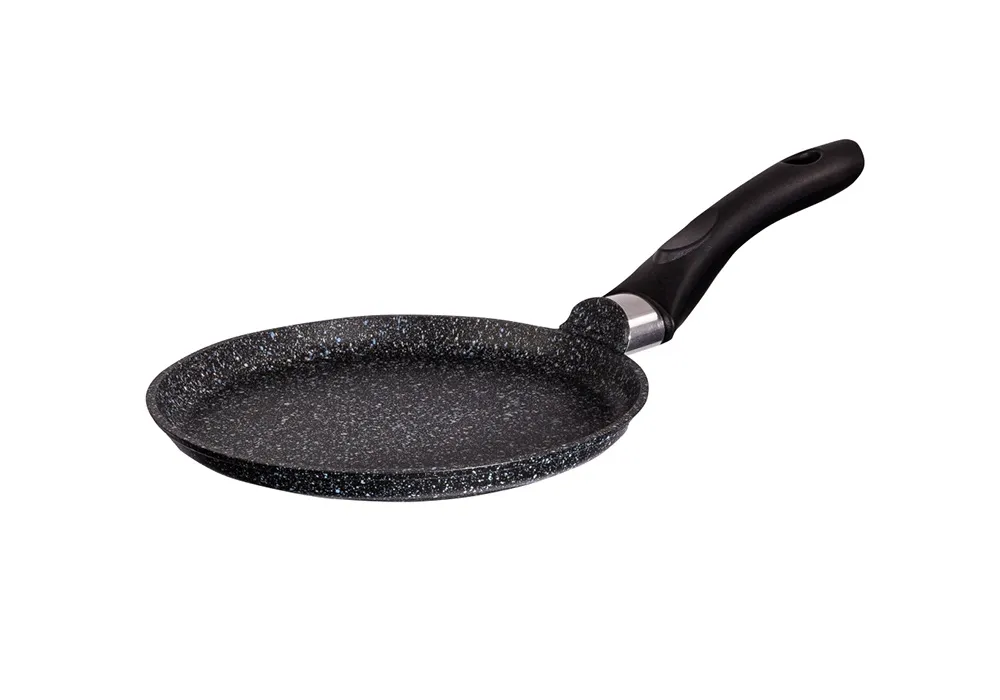 Сковорода блинная 200мм с ручкой, АП линия "Granit" (Black) Kukmara - Сковороды для блинов Сковорода блинная 200мм с ручкой, АП линия "Granit" (Black) Kukmara - Сковороды для блинов