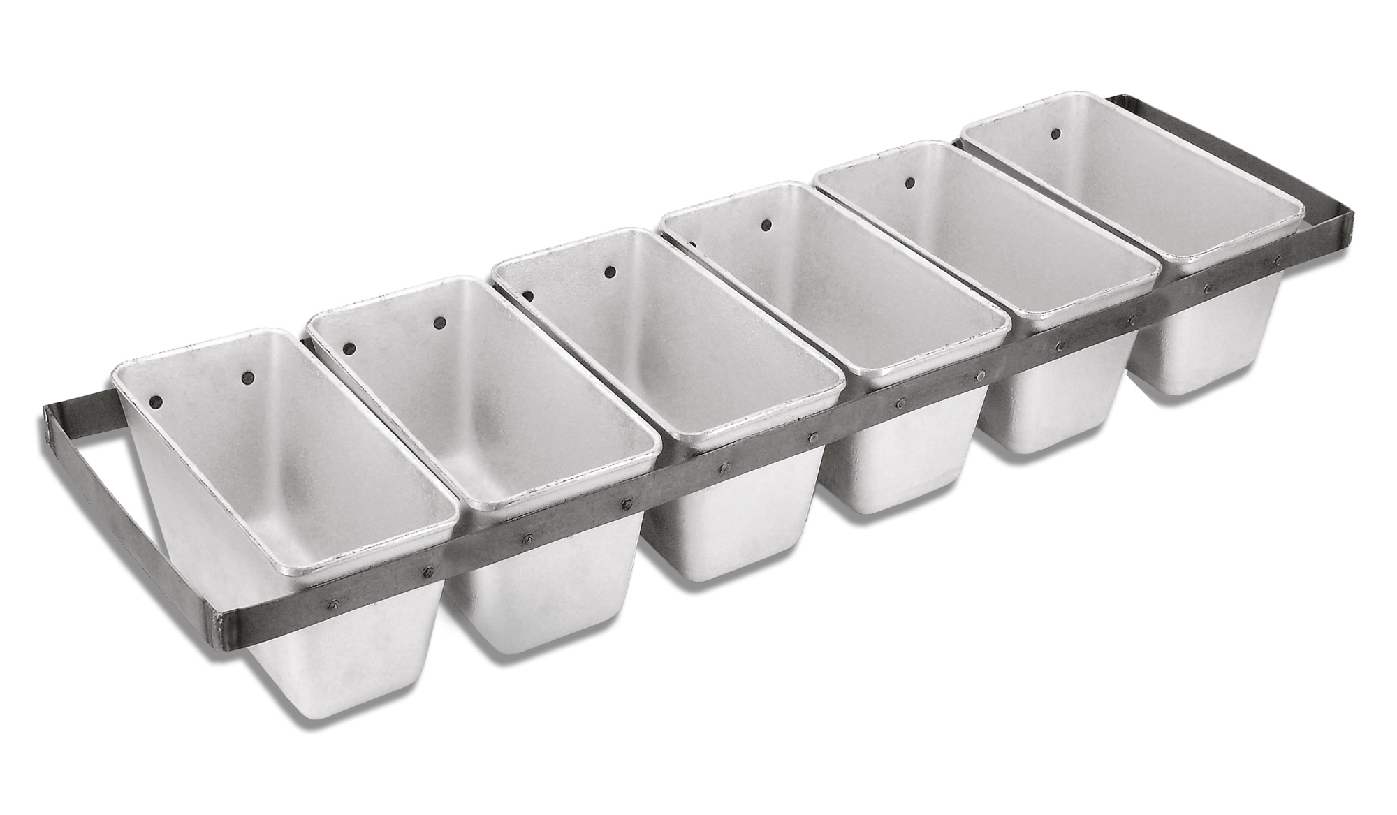 хлебная форма Л-10 6-ти секц-я с ручками